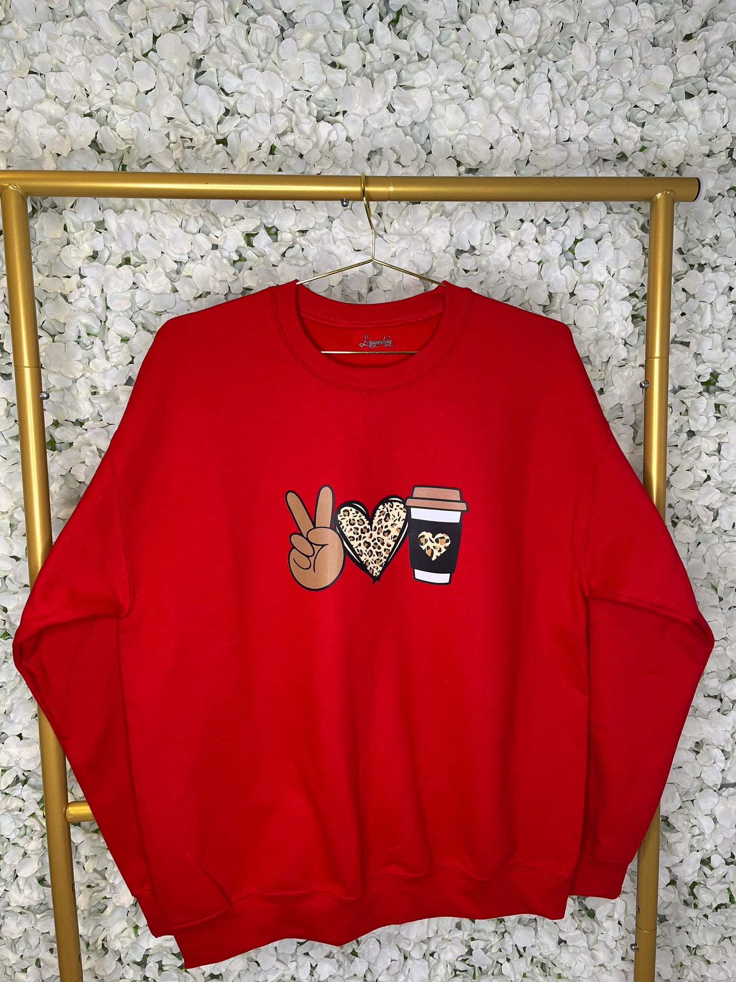 Peace Love Coffee Crewneck Sweatshirt