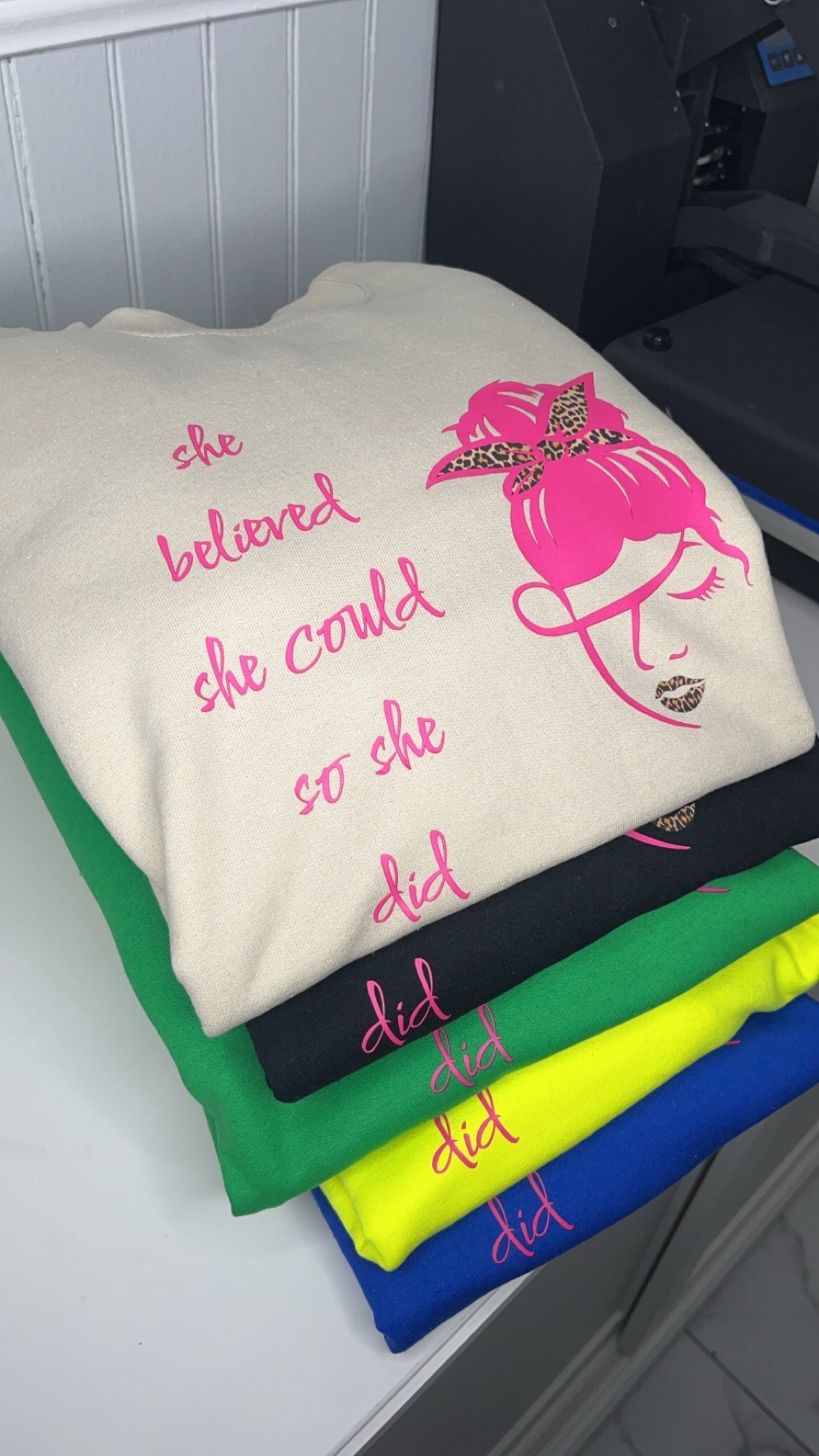 So She Did Crewneck Sweaters