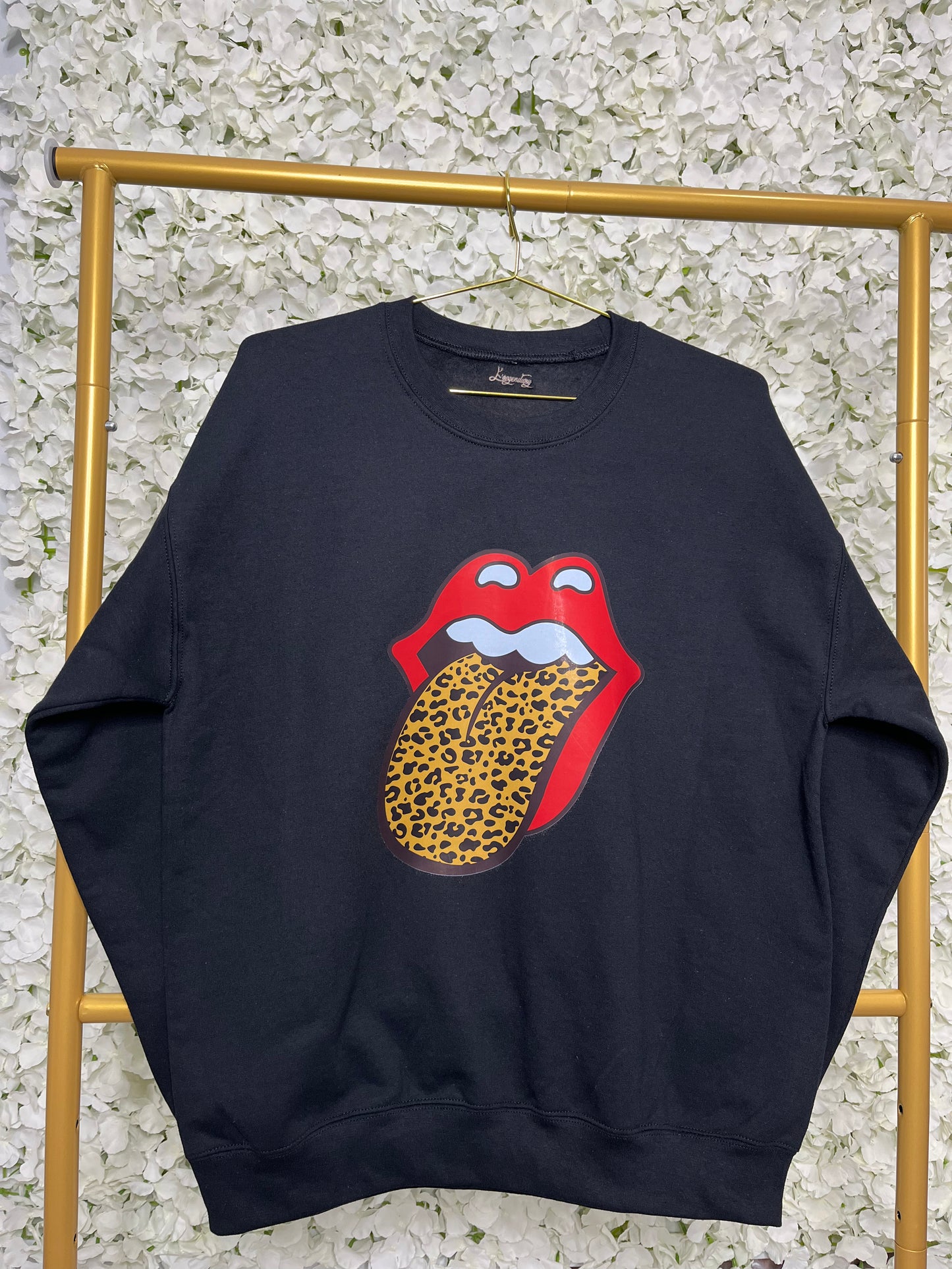 Leopard Tongue Crewneck Sweatshirt